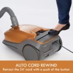 Kenmore 81214 200 Series Bagged Canister Vacuum with HEPA, Pet Friendly, Orange - Image 5