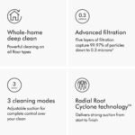 Dyson Ball Animal 3 Upright Vacuum, Corded, 290AW, De-tangling Motorbar Cleaner Head for All Floors, 3 Suction Modes - Image 5