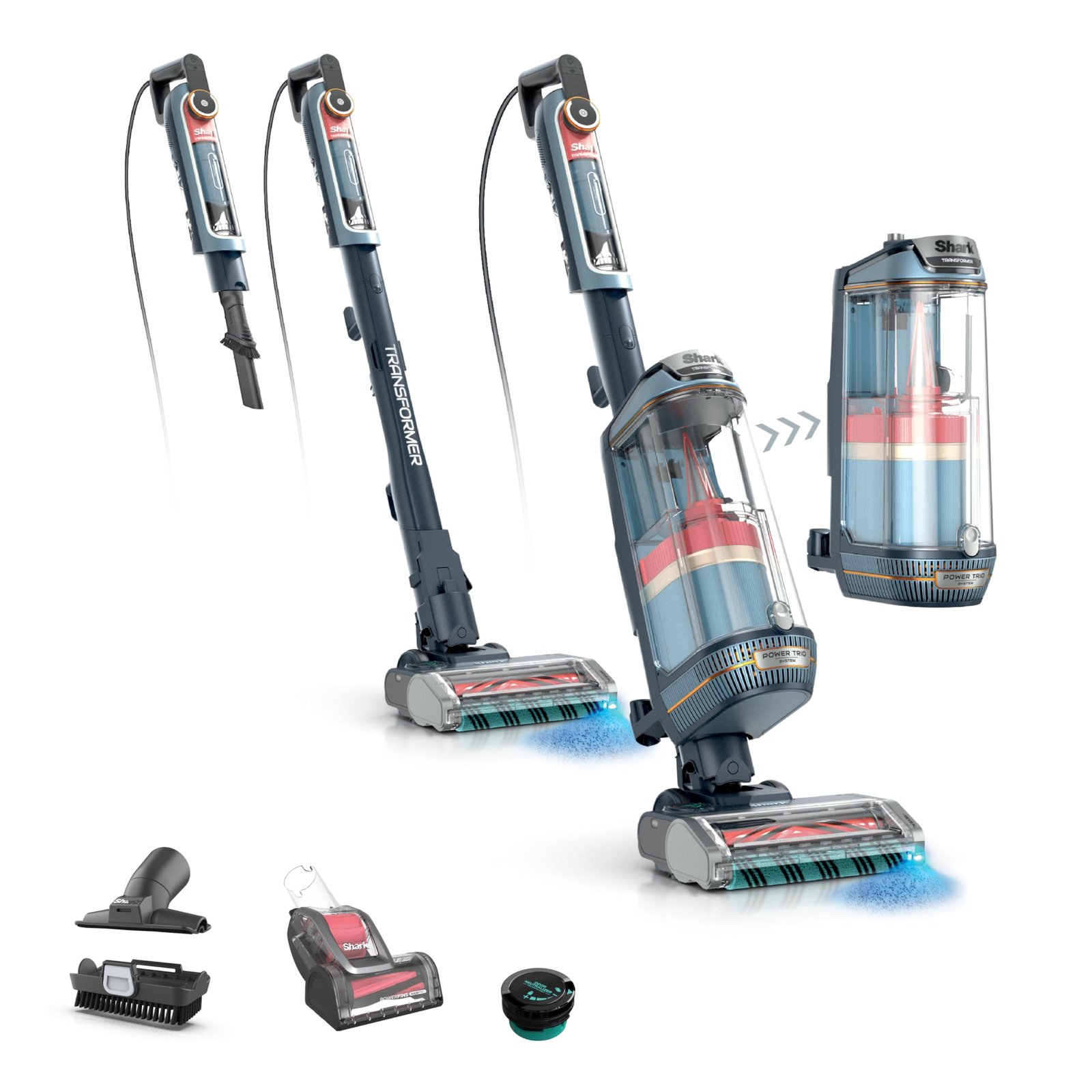 71asvS6koNL Shark® PowerDetect® Transformer™ Upright Vacuum, Midnight Steel, LX5002 - Image 1