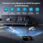 Robot Vacuum and Mop for Pet Hair, 11500Pa Suction, 90-Day Self-Emptying - Image 2