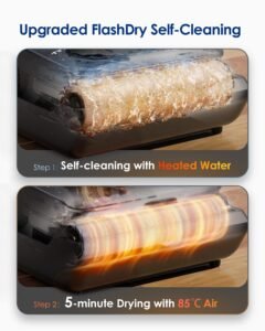 1. Tineco Floor ONE i6 Stretch Wet Dry Vacuum & Mop, 20kPa, 180° Lay-Flat, 40-Min Runtime - Image 8