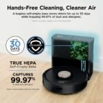Shark AV2501AE AI Robot Vacuum with XL HEPA Self-Empty Base, LiDAR Navigation, Wi-Fi, Black - Image 3