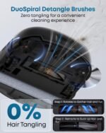 eufy E25 Robot Vacuum and Mop Combo, 20,000 Pa, HydroJet Roller Mop - Image 7