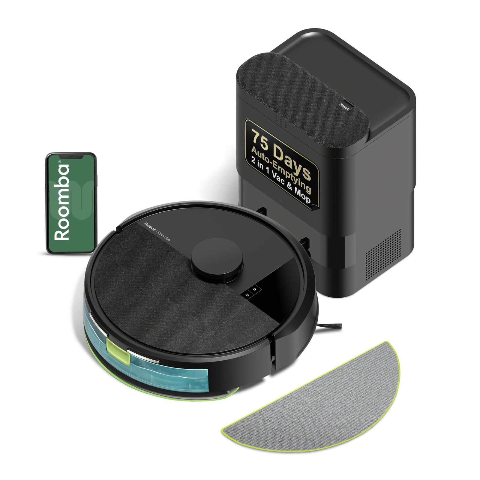 815_tXB4eYL iRobot Roomba 105 Combo Robot Vacuum & Mop with AutoEmpty Dock, LiDAR Navigation, 75-Day Self-Emptying - Image 1