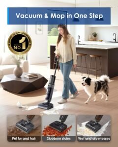 1. Tineco Floor ONE i6 Stretch Wet Dry Vacuum & Mop, 20kPa, 180° Lay-Flat, 40-Min Runtime - Image 2